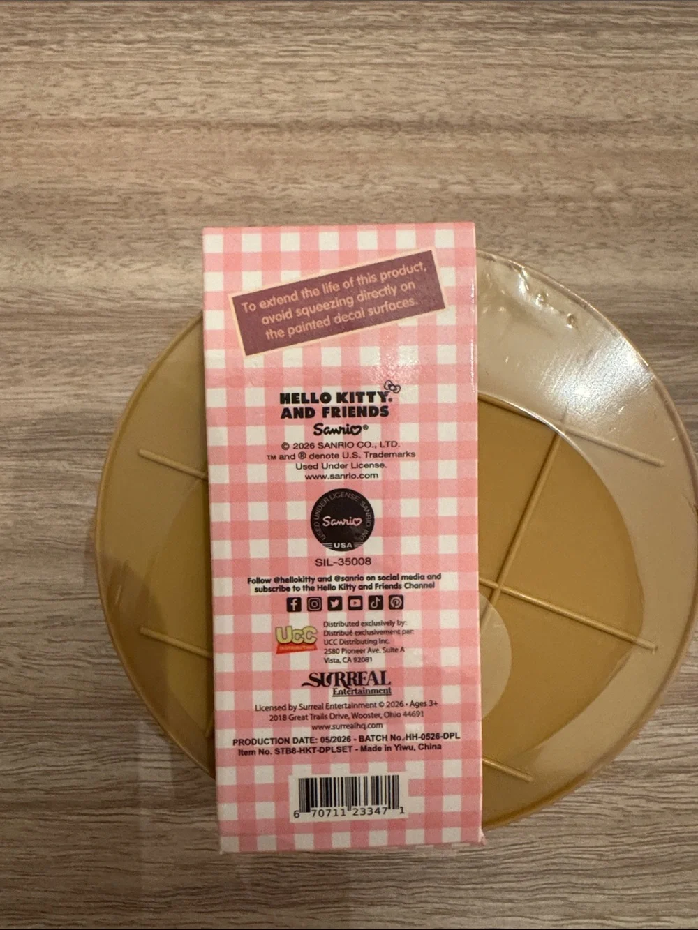 Sanrio Hello Kitty Mystery Squishy Dumpling - Cream & Yellow